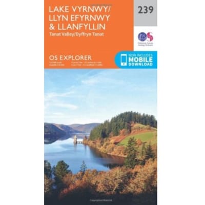 Lake Vyrnwy And Llanfyllin, Tanat Valley - Ordnance Survey