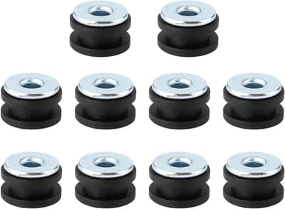 Motorfiets Rubbergrommets - Motor Rubberen Ringen - Motoronderdelen Vervangen - Speciaal Ontworpen - M6 10.7mm - Zwart