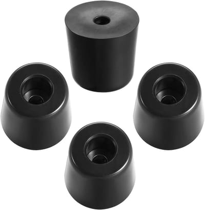 4 Stuks Antislip Ronde Rubberen Voetjes voor Meubels - Vloerbescherming