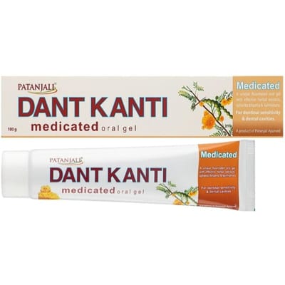 Orale behandelingsgel Patanjali Ayurved Dant Kanti Geneeskrachtige Mondgel 1 pcs - 100 g