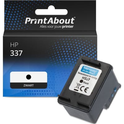 PrintAbout huismerk Inktcartridge 337 (C9364EE) Zwart Geschikt voor HP