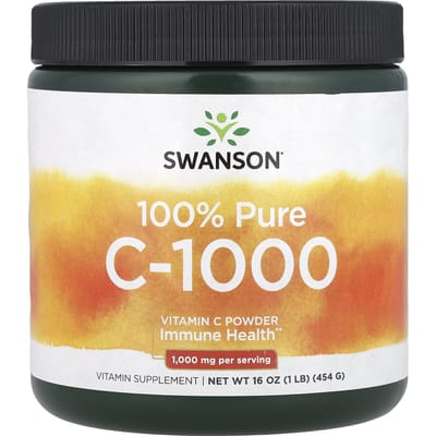 100% Pure C-1000, Vitamine C Poeder, 454G(16oz)
