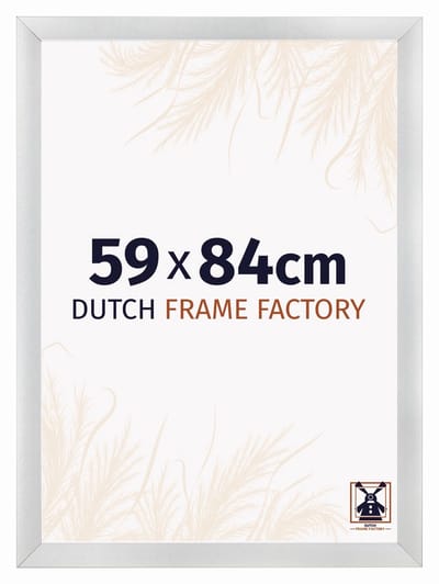 Fotolijst 59x84 cm - MDF - Zilver Mat - Praag