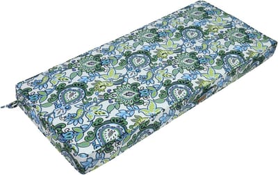 Bankkussen voor buiten - Tuinkussen zitkussen - Buiten zitten comfortabel - Waterdicht en vervagingsbestendig - 107 x 46 cm - Blauwgroen