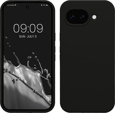 kwmobile telefoonhoesje geschikt voor Google Pixel 10a - Hoesje met siliconen coating - Smartphone case in zwart