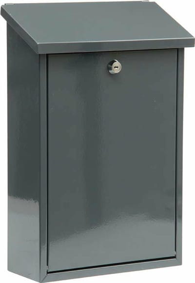 Vorel - Brievenbus - 400x250x100mm - Grafiet - Stalen Plaat - Modern Design
