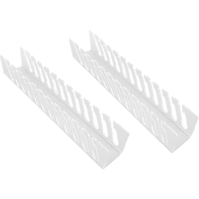 Lot de 2 Organisateur de Chapeaux pour Casquettes de Baseball Crochets Muraux Support Adhésif Solide Capacité 24 Chapeaux Rangement Multicouche white