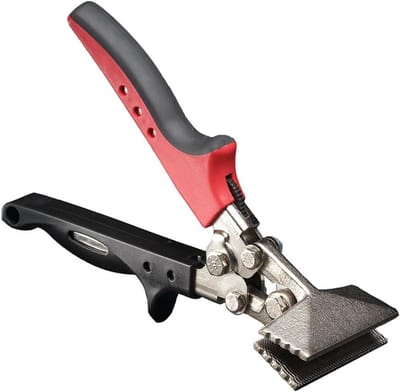 Hand Seamer - Platenknipper - Metaal Bewerken - Gevormde Staal Kaken - 3-1/4 inch - Zilver
