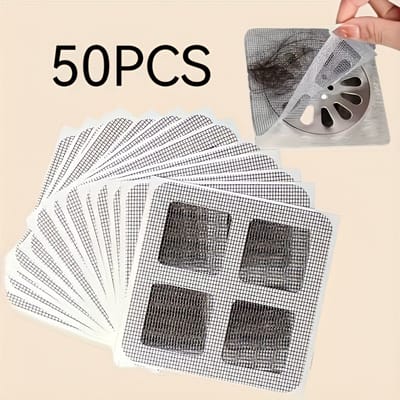 Livé® Afvoerzeef Metaal – 50-Pack Haarvanger voor Keuken & Badkamer