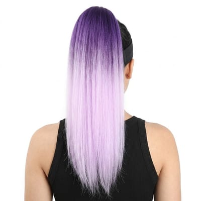 Haar Extensions – Violet Paardenstaart Extension Lang Steil – Clip-In Wrap Around Ponytail – Volle Lange Staart voor Dames