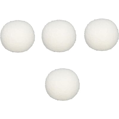 4 stuks Schuimverwijderende Bal Herbruikbare Wasbare Olieabsorberende Schuimverwijderende Sponsballen voor Zwembaden Bubbelbaden Spa's white