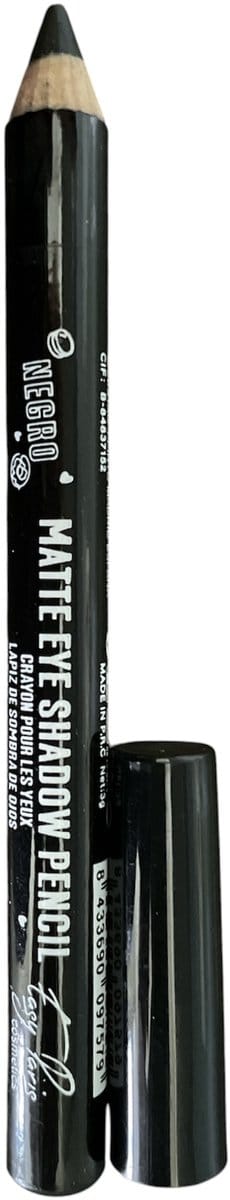 Easy Paris Cosmetics - Jumbo Matte Oogschaduw Potlood met puntenslijper - Zwart - 1 Stuks