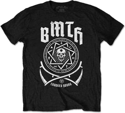 Bring Me The Horizon - Crooked Heren T-shirt - S - Zwart