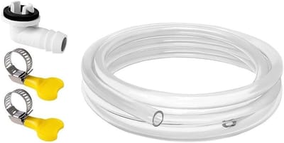Afvoerslang Airco - Condenswater slang - Water afvoeren - Inclusief connector klemmen - 91 cm lengte - Transparant