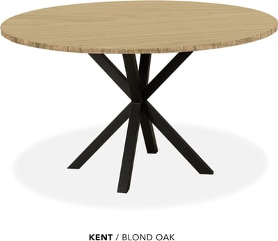 Maxfurn - Eettafel rond | Zeer krasvast | Kleur: Blond oak | diameter 120cm