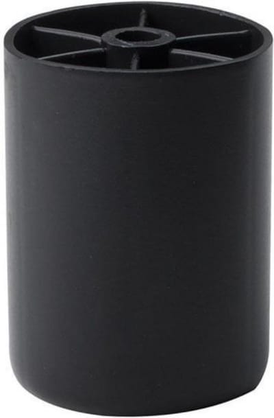FLE - Meubelpoot zwart rond Ø 5 cm en hoogte 6 cm van kunststof