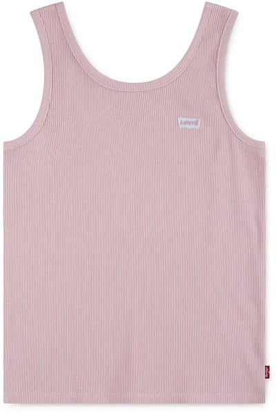 Levi´s ® Kids Meet And Greet Ribbed Mouwloos T-shirt Roze 5 Years Meisje