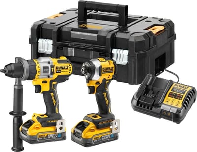 DeWALT DCK2052H2T Accu combiset 2-delig (DCD999 + DCF850) 18V XR POWERSTACK 5.0Ah in TSTAK