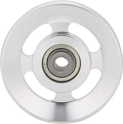 Katrolonderdeel Fitnessapparatuur - Vervangingsonderdeel Krachttraining - Thuis Sporten - Aluminiumlegering - 90mm Diameter - Zilver