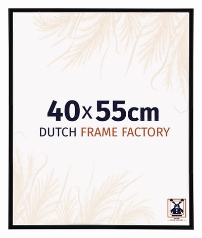 Fotolijst 40x55 cm - Kunststof - Zwart Hoogglans - Angers