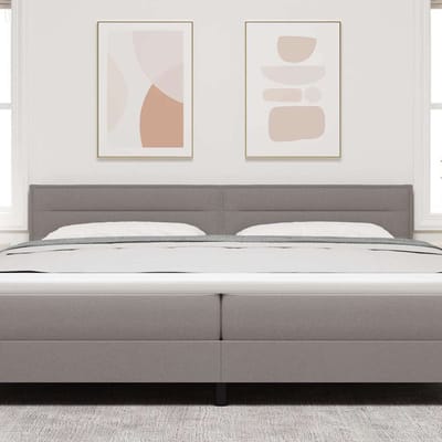 vidaXL Hoofdbord Taupe 200 cm Stof