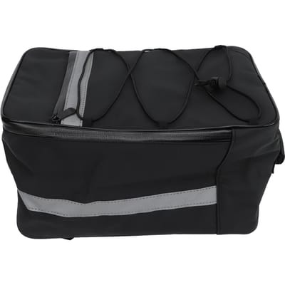 Fiets Achterdrager Tas Waterdicht Reflecterend Grote Capaciteit Fiets Achterdrager Drager met Regenhoes black