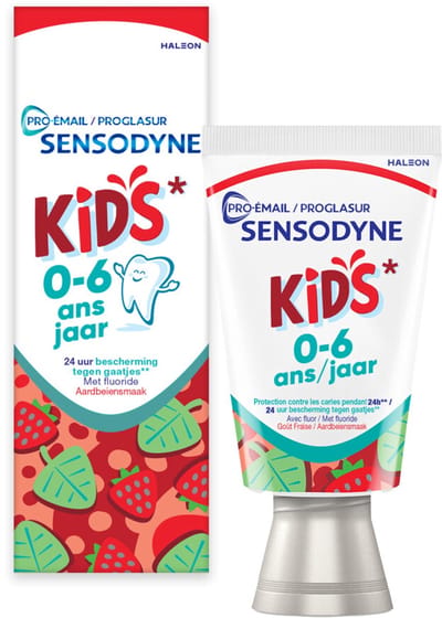Sensodyne - Tandpasta - ProGlasur - Kids - 0-6 jaar - 50ml x 6