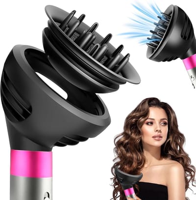 PromoHome Professionele Haardiffuser Geschikt voor Dyson Airwrap HS01 HS05- Dubbele Luchtstroommodi & Gelijkmatige Warmteverdeling