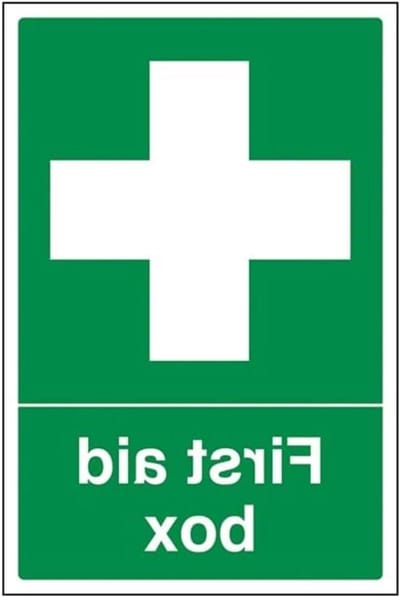 Veiligheidsbord - EHBO-doos - Veiligheid Aangeven - Verwijderbaar Vinyl - 150 x 200 mm - Wit
