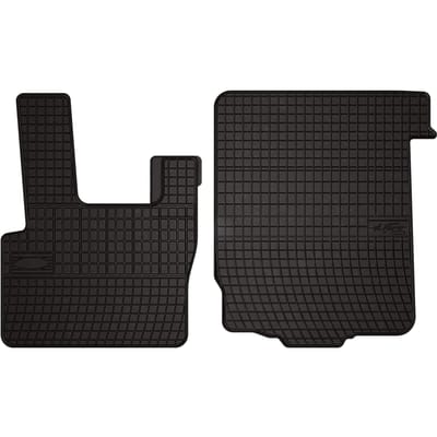 Wielganizator SolidPRO Serie - Zwarte Auto Rubbermatten - Voor DAF CF - Aangepaste Pasvorm - Versterkte Pedalen