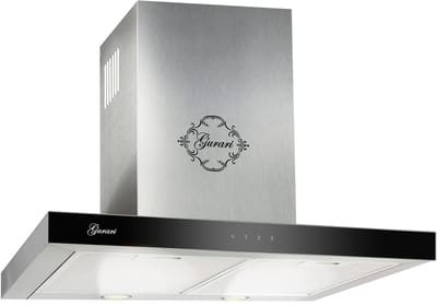 GURARI Wandafzuigkap GCH F 462 IS 6 PRIME N+Koolfilter, Afzuigkap met afstandsbediening, 60 cm