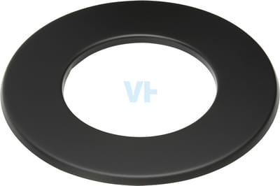 Rozet 5 Cm Zwart Staal 2mm Ø150 (155) mm
