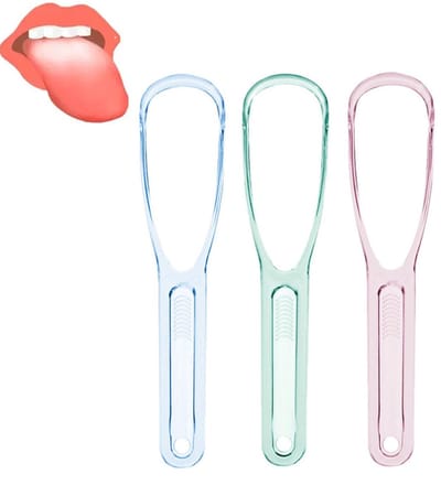 Tongschraper - 3 Stuks - Tongreiniger - Mondhygiëne - Tongreiniger - Tongue Scraper - Voor volwassenen en kinderen