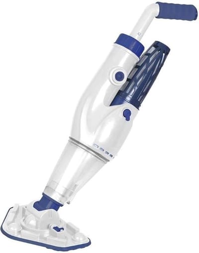 Elektrische zwembadreiniger met accu - 90 liter/uur, 90 minuten gebruiksduur voor zwembaden tot 3 meter diep
