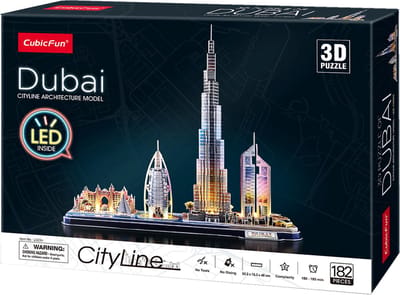 Cubic Fun 3D Puzzle City Line Dubai with LED Lighting 3D Puzzels