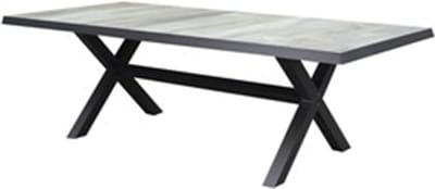 Nancy New Delhi dining tuinset 224x103x74,5 cm 7 delig aluminium