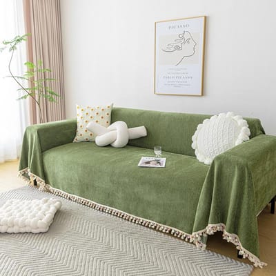 1 stuks Volledig Stofdicht Bankovertrek Deken Antislip Handdoek voor Woonkamer Meubilair Eenvoudig Vier Seizoenen Universele Bankkussen Mat Pillow Cover 45x45cm