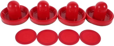 Airhockey Vervanging - Pucks en Pushers - Spelplezier Vergroten - Soepele Beweging - Set van 8 - Multi