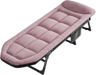 Opvouwbare ligstoel - Tuinstoel relaxstoel - Buiten ontspannen - Vergrendelbaar in elke hoek - 200x70cm - Geel