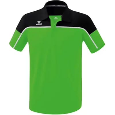 Erima Change Polo Heren - Wit / Zwart / Green | Maat: M