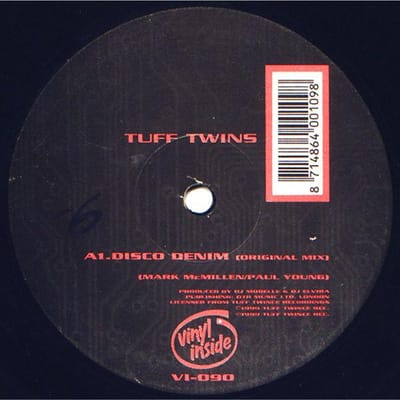 12-inch Plaat TUFF TWINS - Disco Denim VI090 Vinyl Binnenkant 1999 Nederland Dans & Electronica Gebruikt black