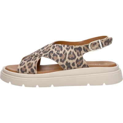 Tamaris Leopard Sandalen bruin Leer - Dames - Maat 41