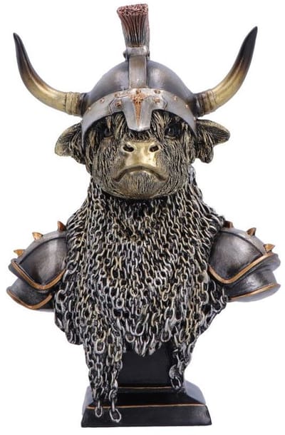 Nemesis Now beeld/figuur - Highland Guard - Stier Ridder buste - 26,7cm - Handbeschilderd