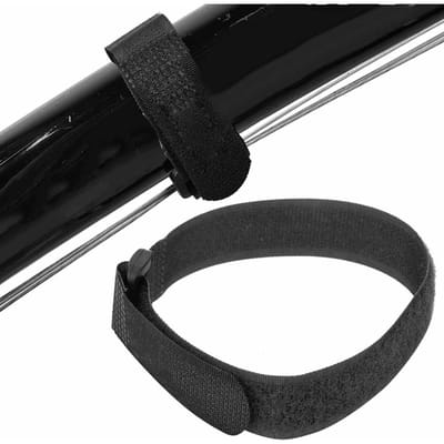 5 pcs Ruban Adhésif en Nylon Sangle de Guidon de Vélo Corde d'Attache pour Pompe à Air de Vélo de Cyclisme(noir) noir