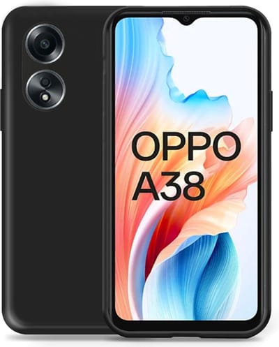 Hoesje geschikt voor OPPO A38 - Liquid Back Case Cover Zwart