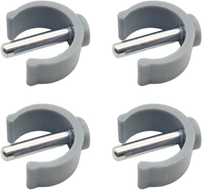 SnelShoppen - 4pcs C-vormige loophulpmiddelen clips, C-vormige stoelhouders, bevestigingsklemmen voor mobiliteitshulpmiddelen, reserveonderdelen voor