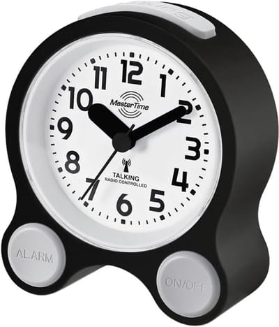 Draadloze Wekker - Radiogestuurde Wekker - Wakker Worden - Automatische Tijdsinstelling - Standaard Formaat - Zwart