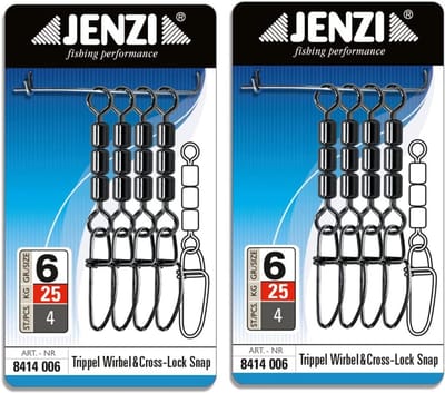 Set van 2 verpakkingen high-speed swirl fastlock karabijnhaak