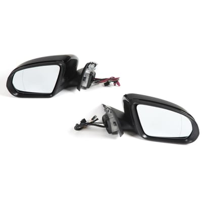 2 stuks Achteruitkijkspiegelmontage 2058109701 Verwarmde Zijdeurspiegel Vervanging voor Mercedes Benz C-Klasse W205 2014-2020 black