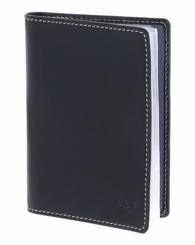 Golden Head Leren identiteitskaarthoesje Bari RFID Protect Ausweishülle 4408 Marineblau donkerblauw